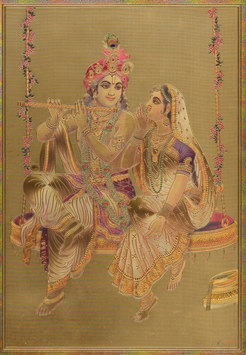 radha-krishna-yugala-milan-grabado-imagen-papel-de-oro
